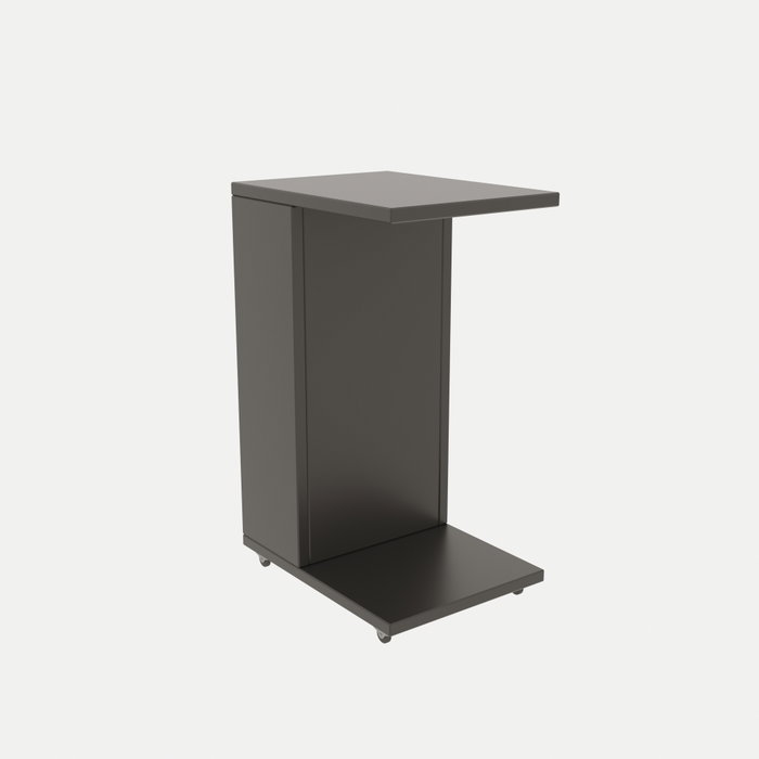 Hanah Home Mesa Auxiliar Escandinava Anthracite con Ruedas 30x40x63 cm Tablero Melamina 18 mm